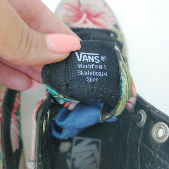 Vans Floral Tropical High Top Lace Up Sneakers Shoes Sz 6 - Picture 7 of 7